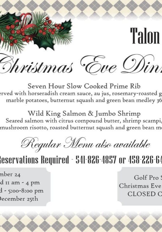 Christmas Eve Dinner at the Talon