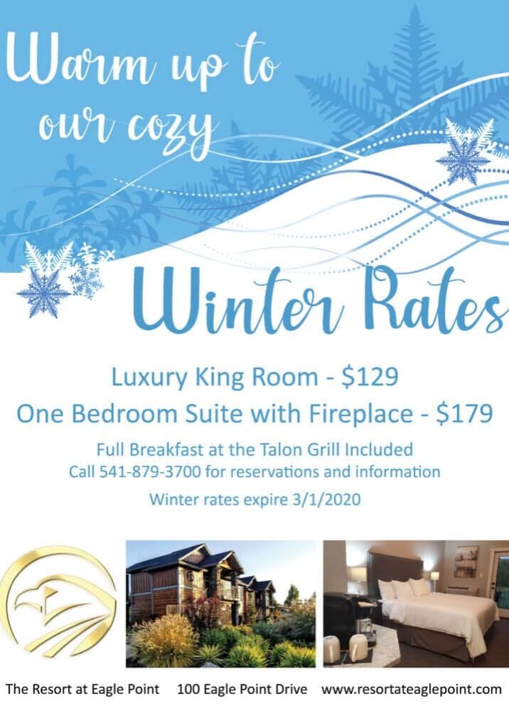 Winter Lodging rates flyer